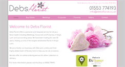 Desktop Screenshot of debsflorist.co.uk